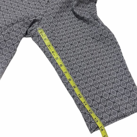 Soho Black White Printed Capri Cropped Pants 12 - Picture 3 of 8